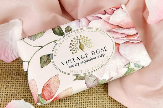 Rose fragranced bar soap skin care