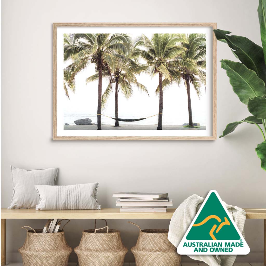 Palm Tree Wall Art Prints - Calm Coastal Photography & Style