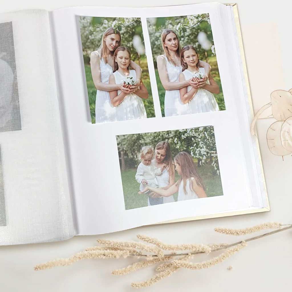 Premium Black Photo Album, Scrapbook Photo Album with Writing Space, 100  Pages for Multiple Photo Sizes, 4x6, 5x7, 6x8, 8x10, Acid Free Photo Album  for Wedding