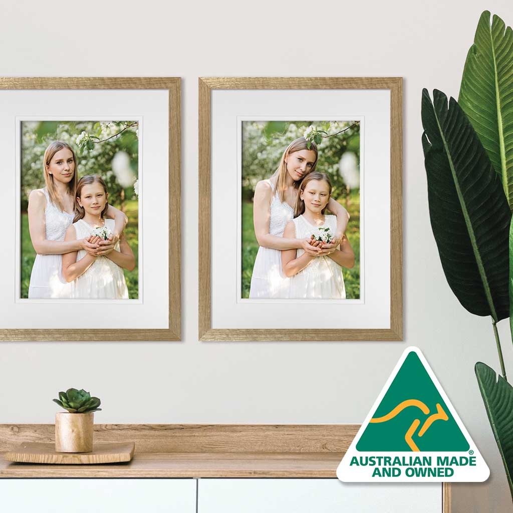 Chunky Oiled rustic wooden picture frames online, Australian made