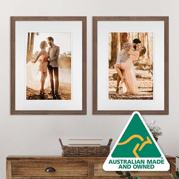 Chunky Oiled rustic wooden picture frames online, Australian made. – Mulbury