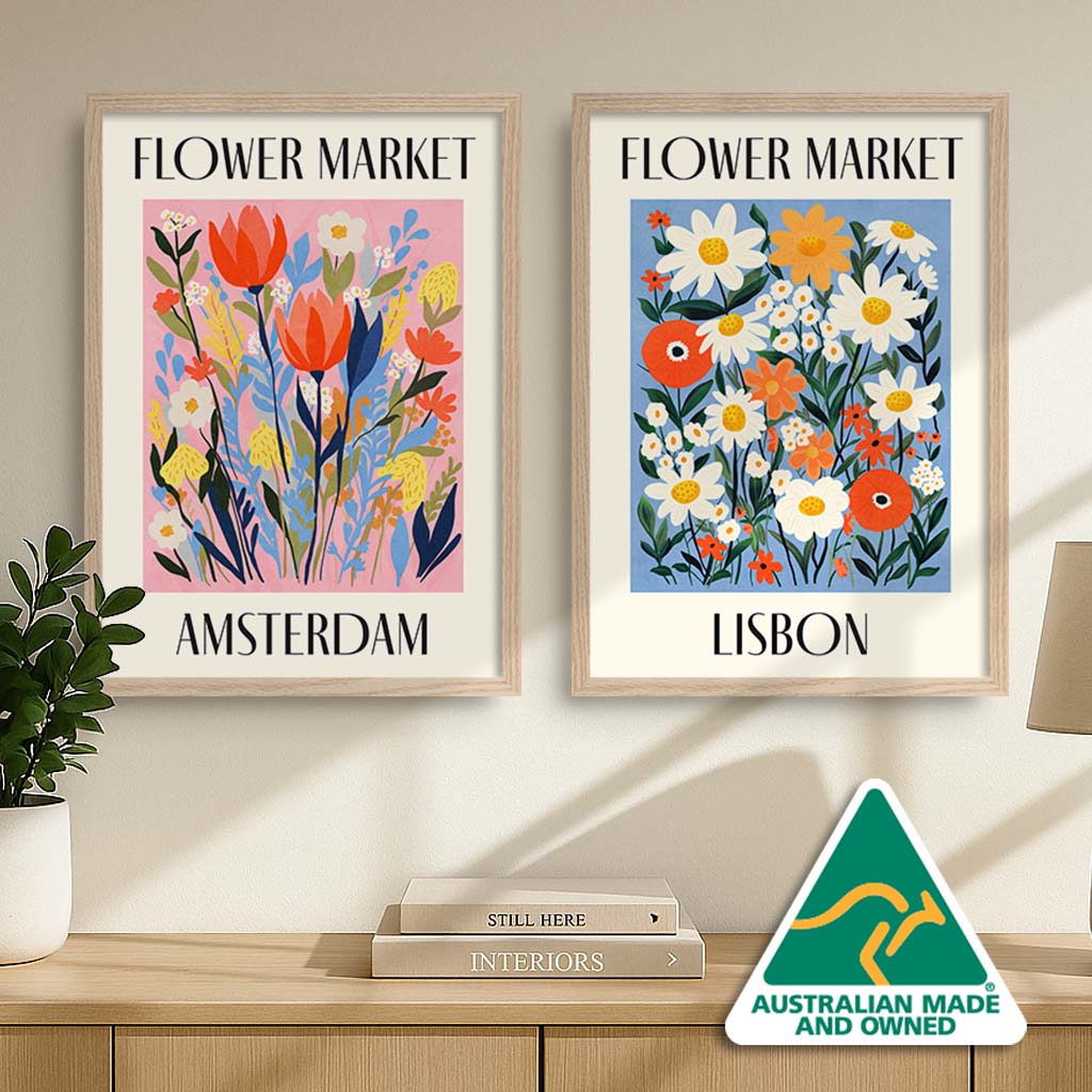 Flower Market Wall Art Prints – Vintage & Modern Floral Posters