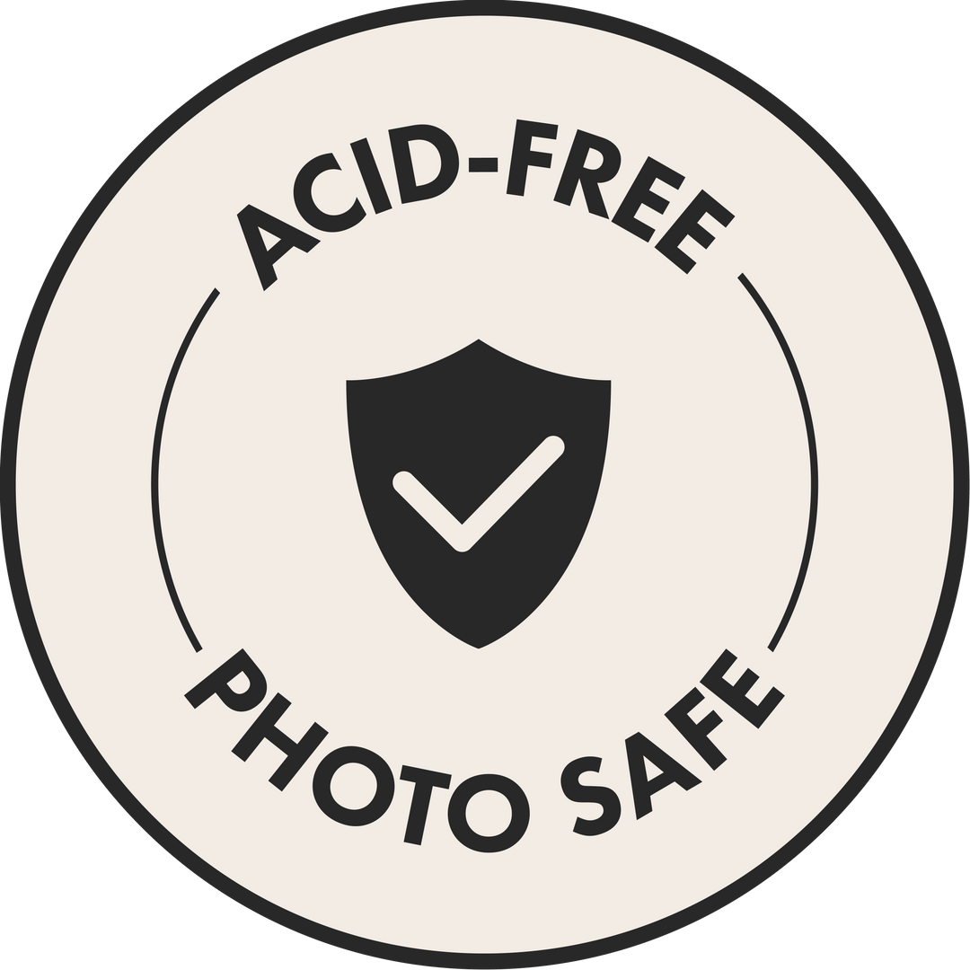 Acid Free Photo Safe Badge Logo