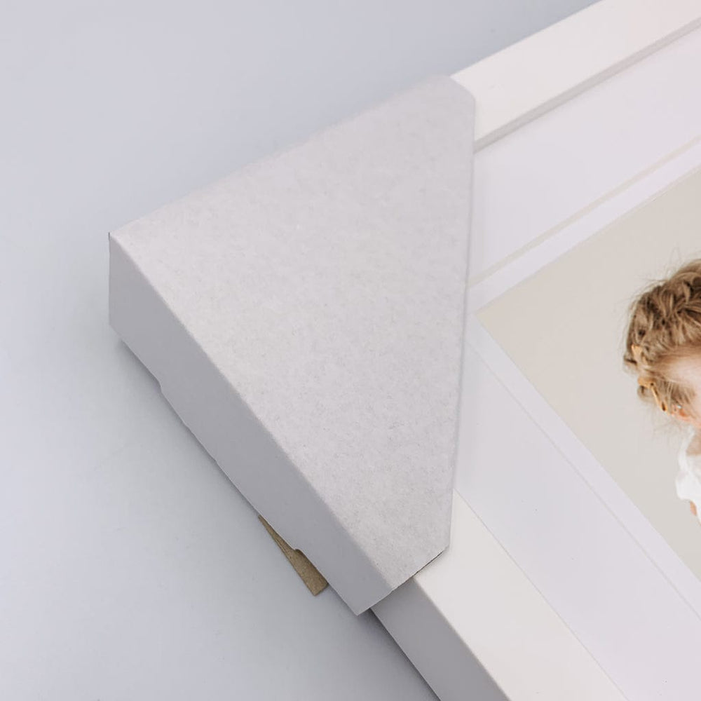 40mm White Picture Frame Cardboard Corner Protectors (20pk) from our Framing Accessories collection by Profile Products (Australia) Pty Ltd