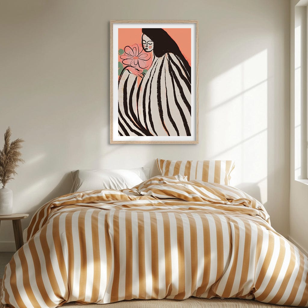 A Silent Moment Peach Modern Wall Art Print from our Australian Made Framed Wall Art, Prints & Posters collection by Profile Products (Australia) Pty Ltd