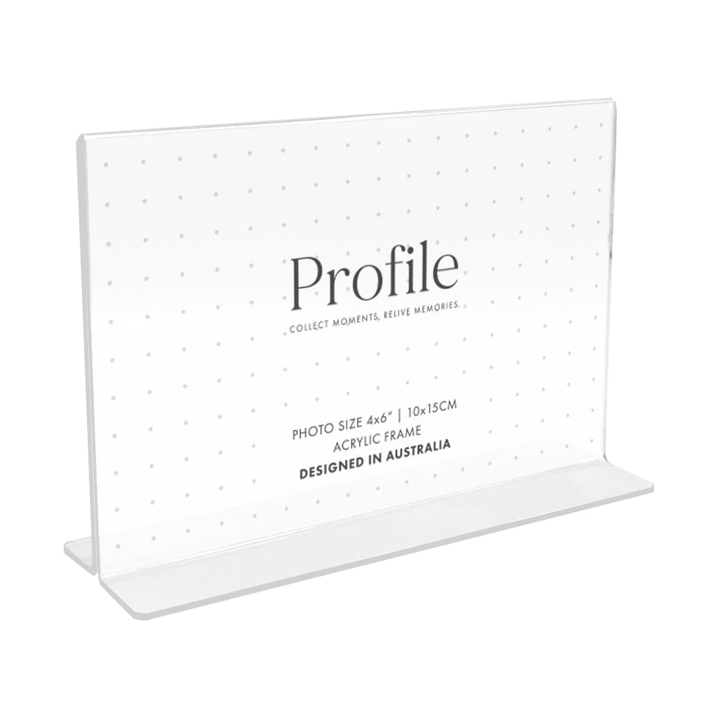 Acrylic Display T-Frame 4x6in (10x15cm) Horizontal from our Acrylic Display Frames collection by Profile Products Australia