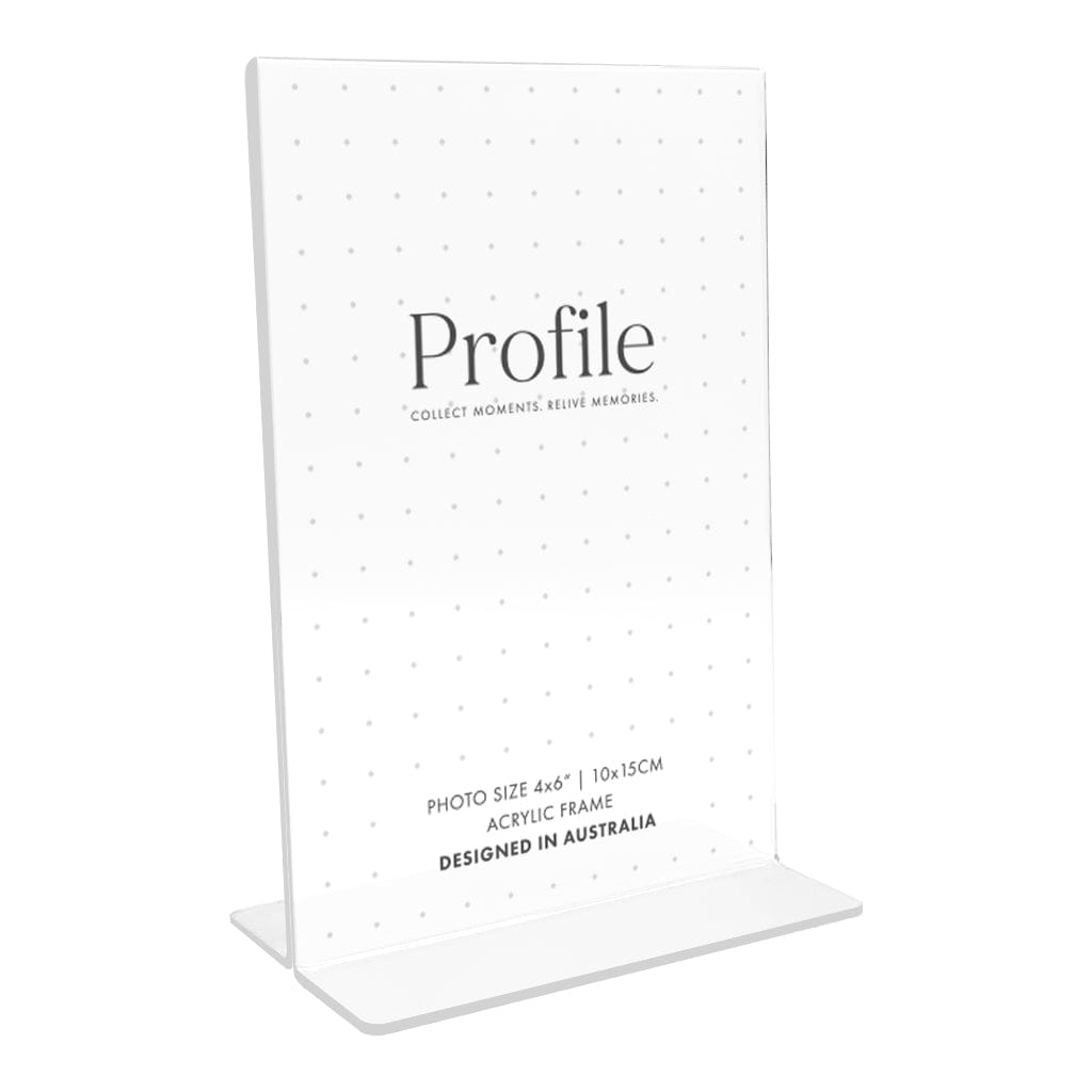 Acrylic Display T-Frame 4x6in (10x15cm) Vertical from our Acrylic Display Frames collection by Profile Products Australia