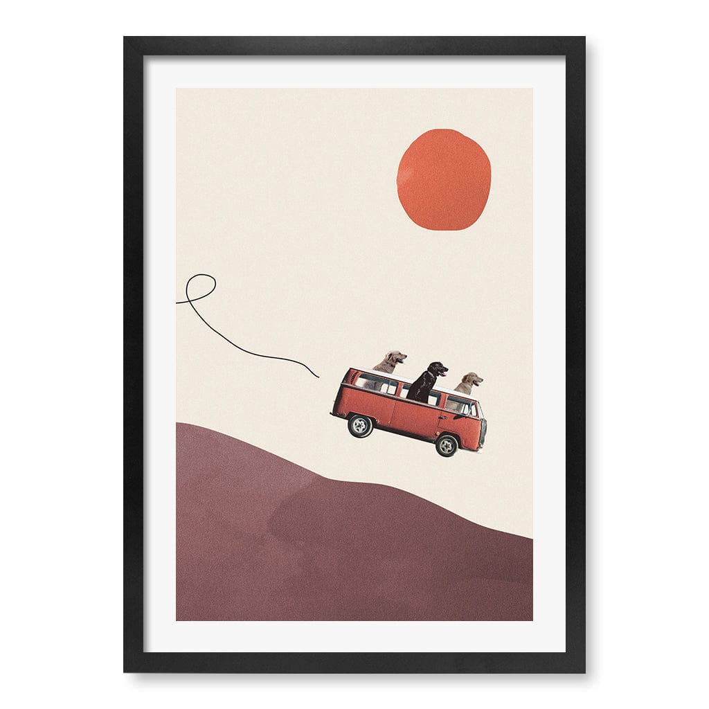 Adventure Journey Kids Wall Art Print A2 (42 x 59.4cm) / Matte Black Frame / White Border from our Australian Made Framed Wall Art, Prints & Posters collection by Profile Products (Australia) Pty Ltd