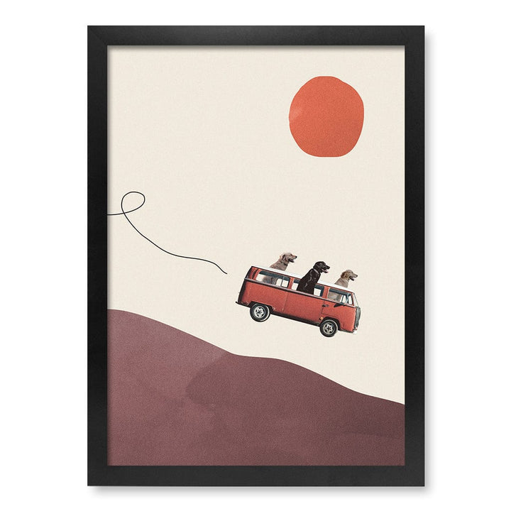 Adventure Journey Kids Wall Art Print A3 (29.7 x 42cm) / Matte Black Frame / No Border from our Australian Made Framed Wall Art, Prints & Posters collection by Profile Products (Australia) Pty Ltd