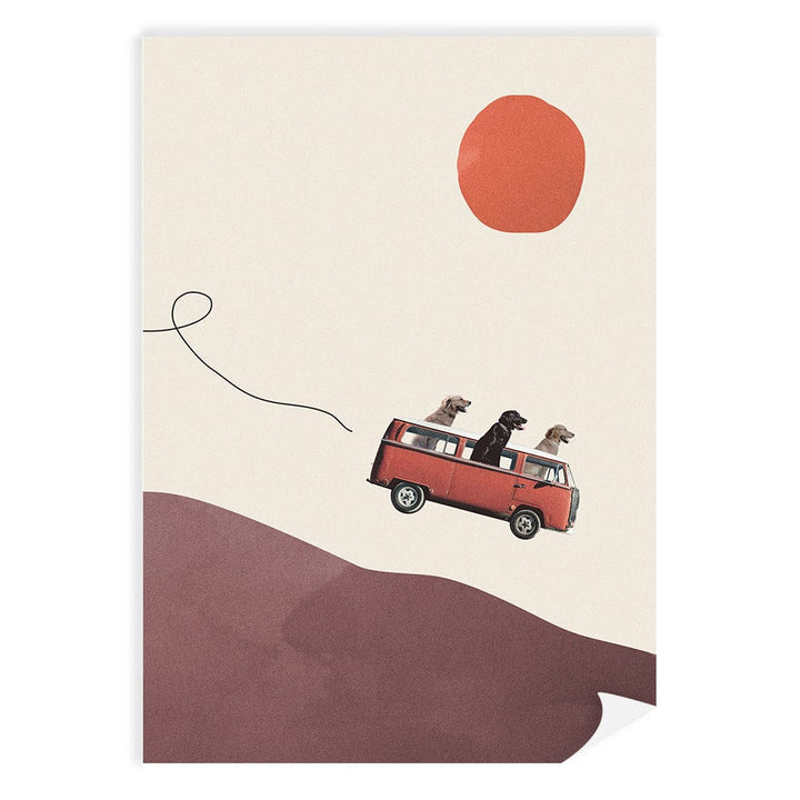 Adventure Journey Kids Wall Art Print A4 (21 x 29.7cm) / Print Only / No Border from our Australian Made Framed Wall Art, Prints & Posters collection by Profile Products (Australia) Pty Ltd