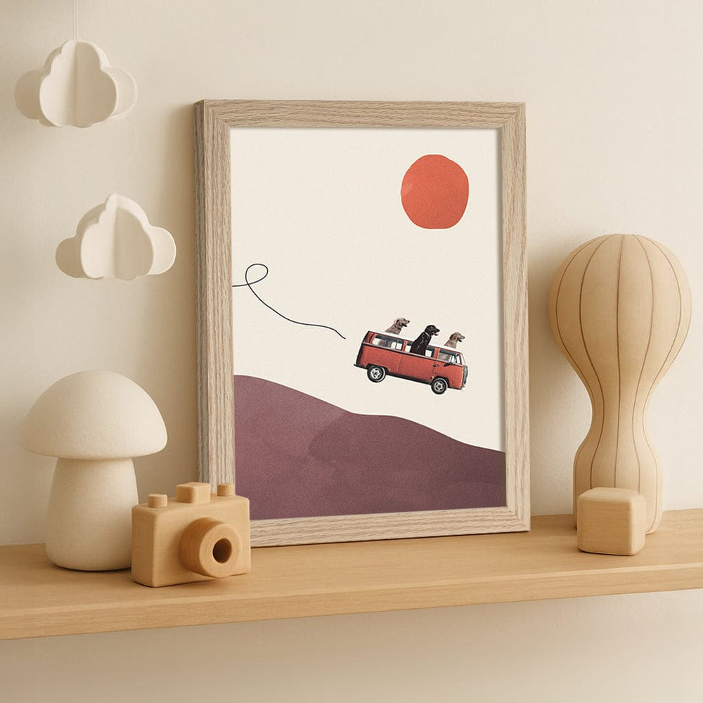 Adventure Journey Kids Wall Art Print from our Australian Made Framed Wall Art, Prints & Posters collection by Profile Products (Australia) Pty Ltd