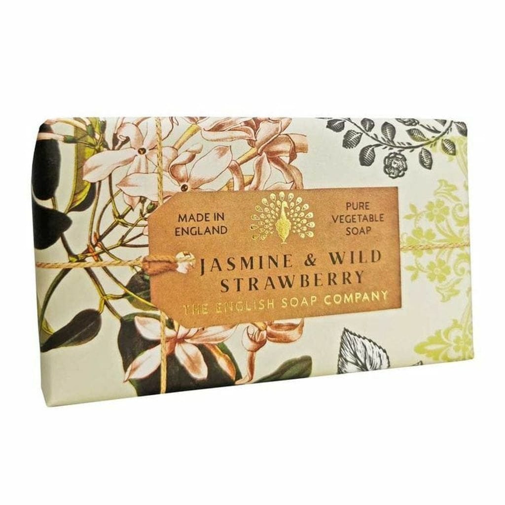 Anniversary Jasmine and Wild Strawberry Soap Bar from our Luxury Bar Soap collection by The English Soap Company