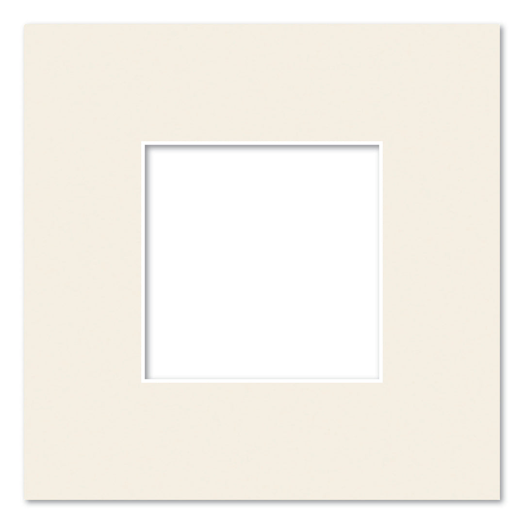 Antique White Acid-Free Mat Board 10x10in (25.4x25.4cm) to suit 5x5in (13x13cm) image from our Mat Boards collection by Profile Products (Australia) Pty Ltd