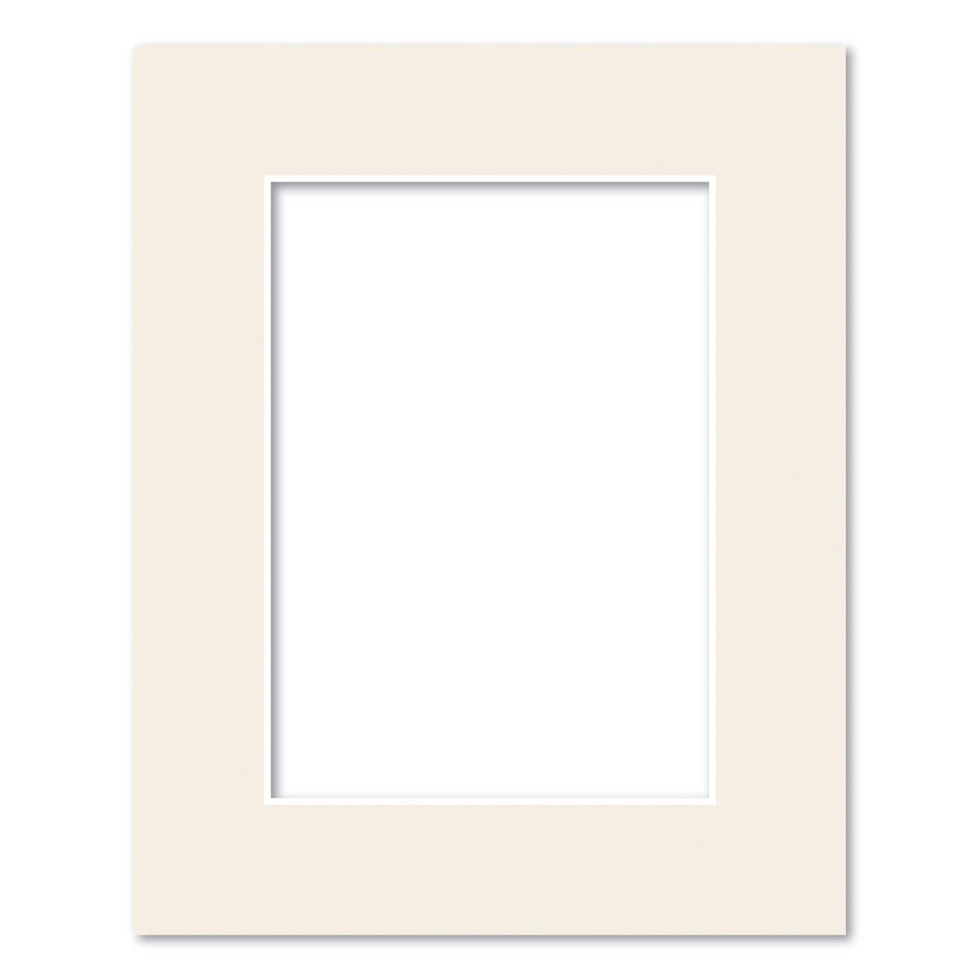 Antique White Acid-Free Mat Board 8x10in (20.3x25.4cm) to suit 5x7in (13x18cm) image from our Mat Boards collection by Profile Australia