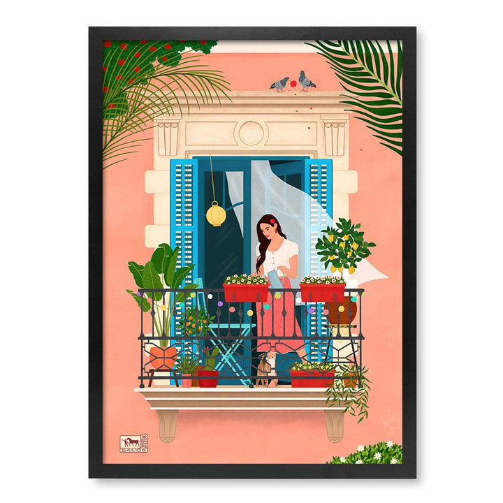 Barcelona Modern Wall Art Print A4 (21 x 29.7cm) / Matte Black Frame / No Border from our Australian Made Framed Wall Art, Prints & Posters collection by Profile Products (Australia) Pty Ltd