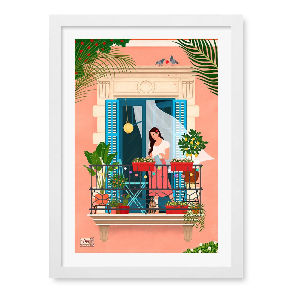 Barcelona Wall Art Print A3 (29.7 x 42cm) / Matte White Frame / White Border from our Australian Made Wall Art collection by Profile Australia