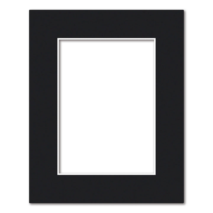 Black Acid-Free Mat Board 8x10in (20.3x25.4cm) to suit 5x7in (13x18cm) image from our Mat Boards collection by Profile Australia