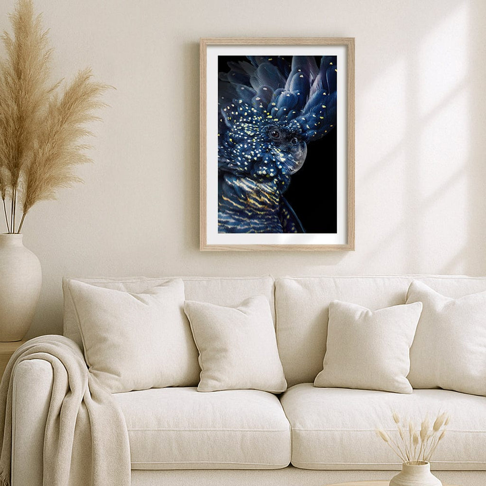 Black Cockatoo Modern Wall Art Print from our Australian Made Framed Wall Art, Prints & Posters collection by Profile Products (Australia) Pty Ltd