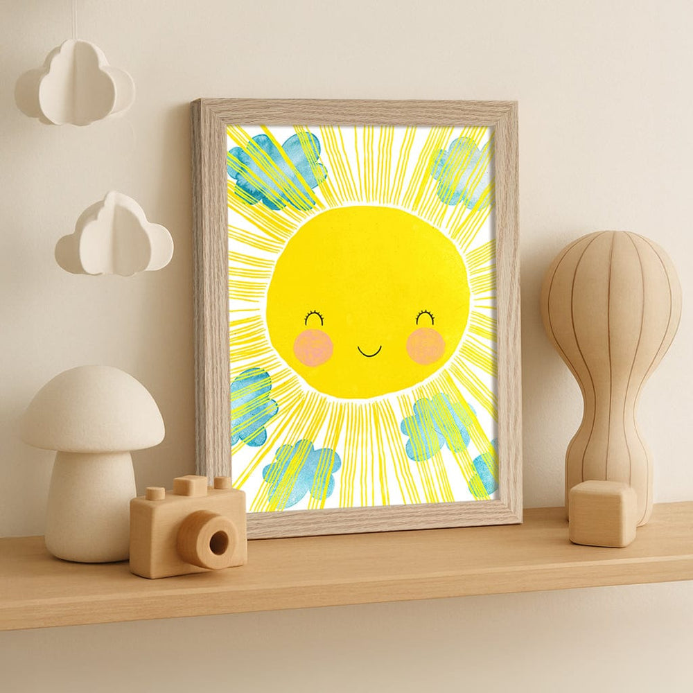 Blissful Sunny Smile Kids Wall Art Print from our Australian Made Framed Wall Art, Prints & Posters collection by Profile Products (Australia) Pty Ltd