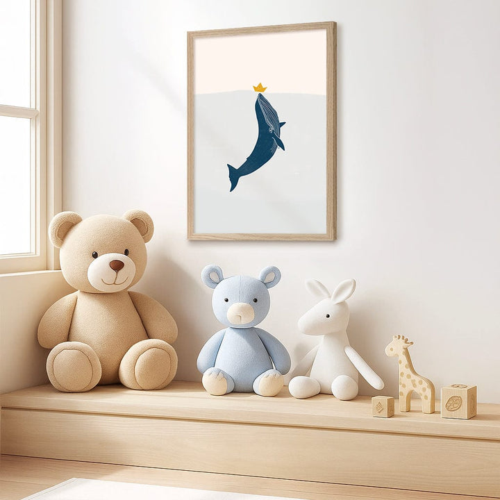 Blue Whale Sailing Boat Wall Art Print from our Australian Made Framed Wall Art, Prints & Posters collection by Profile Products (Australia) Pty Ltd