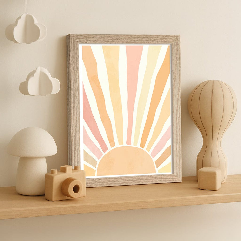 Boho Sunshine Wall Art Print from our Australian Made Framed Wall Art, Prints & Posters collection by Profile Products (Australia) Pty Ltd