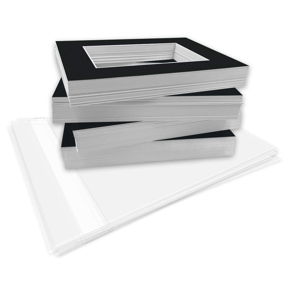 Bulk Mat Board Value Bundle - Black (100 Pack) from our Mat Boards collection by Profile Products (Australia) Pty Ltd