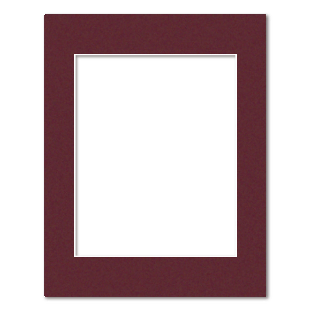 Burgundy Maroon Acid-Free Mat Board 11x14in (27.9x35.5cm) to suit 8x10in (20x25cm) image from our Mat Boards collection by Profile Products (Australia) Pty Ltd