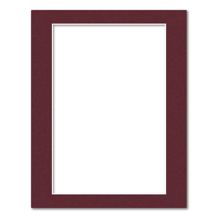 Burgundy Maroon Acid-Free Mat Board 11x14in (27.9x35.5cm) to suit 8x12in (20x30cm) image from our Mat Boards collection by Profile Products (Australia) Pty Ltd