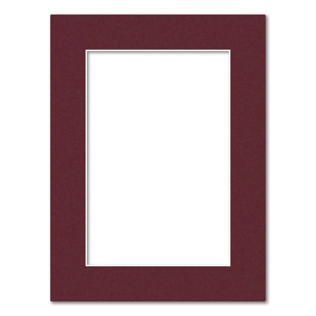 Burgundy Maroon Acid-Free Mat Board 12x16in (30.5x40.6cm) to suit 8x12in (20x30cm) image from our Mat Boards collection by Profile Products (Australia) Pty Ltd