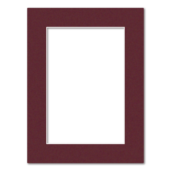 Burgundy Maroon Acid-Free Mat Board 12x16in (30.5x40.6cm) to suit 8x12in (20x30cm) image from our Mat Boards collection by Profile Products (Australia) Pty Ltd