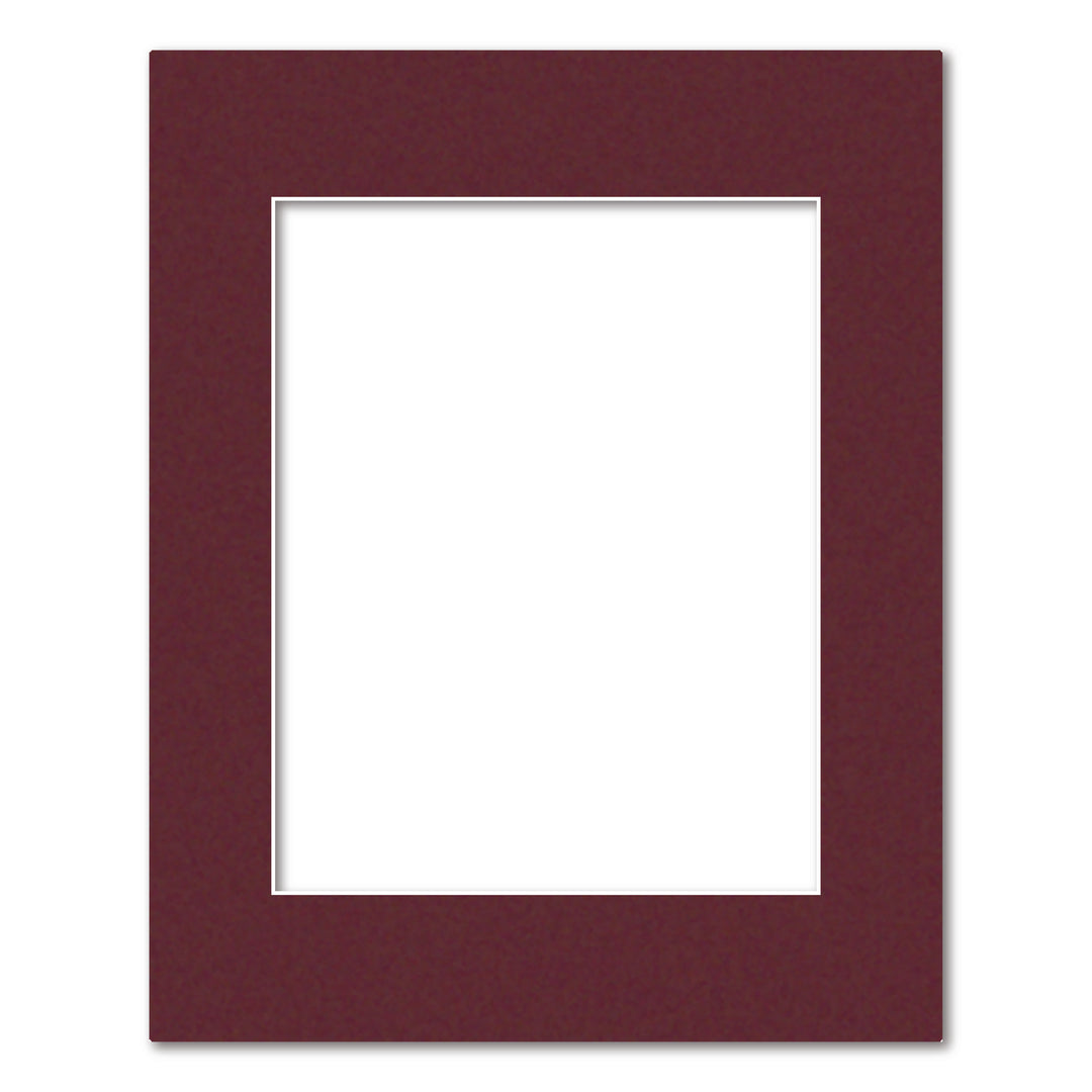 Burgundy Maroon Acid-Free Mat Board 16x20in (40.6x50.8cm) to suit 11x14in (28x35cm) image from our Mat Boards collection by Profile Products (Australia) Pty Ltd