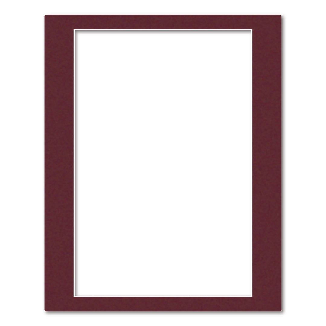 Burgundy Maroon Acid-Free Mat Board 16x20in (40.6x50.8cm) to suit 12x18in (30x45cm) image from our Mat Boards collection by Profile Products (Australia) Pty Ltd