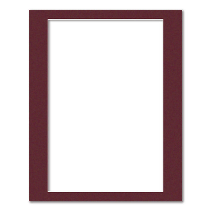 Burgundy Maroon Acid-Free Mat Board 16x20in (40.6x50.8cm) to suit 12x18in (30x45cm) image from our Mat Boards collection by Profile Products (Australia) Pty Ltd