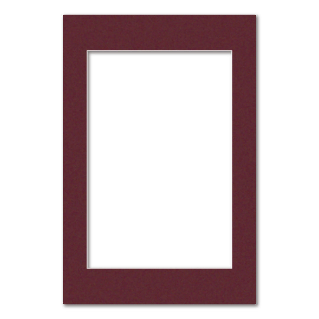 Burgundy Maroon Acid-Free Mat Board 16x24in (40.6x61cm) to suit 12x18in (30x46cm) Image from our Mat Boards collection by Profile Products (Australia) Pty Ltd