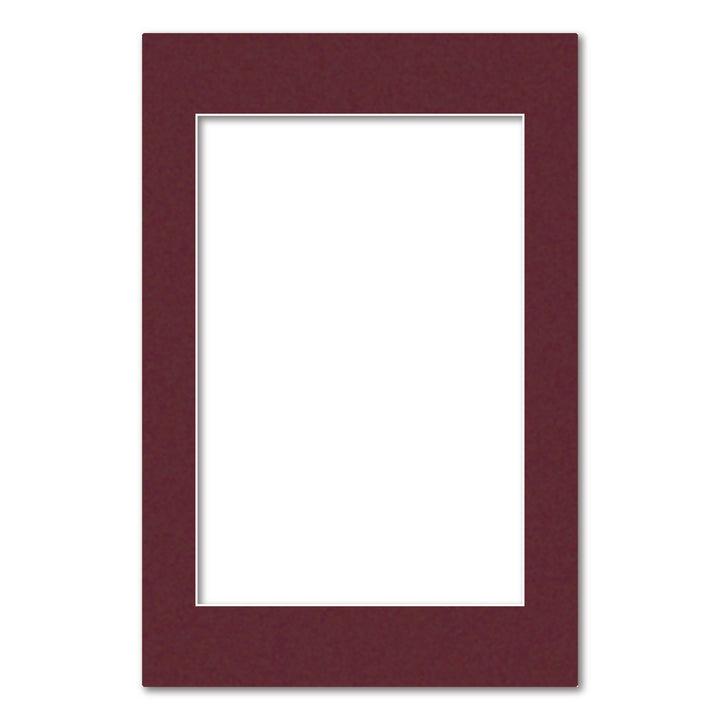 Burgundy Maroon Acid-Free Mat Board 16x24in (40.6x61cm) to suit 12x18in (30x46cm) Image from our Mat Boards collection by Profile Products (Australia) Pty Ltd