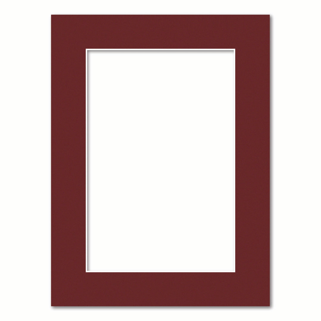 Burgundy Maroon Acid-Free Mat Board 30x40cm to suit  8x12in (20x30cm) image from our Mat Boards collection by Profile Products (Australia) Pty Ltd