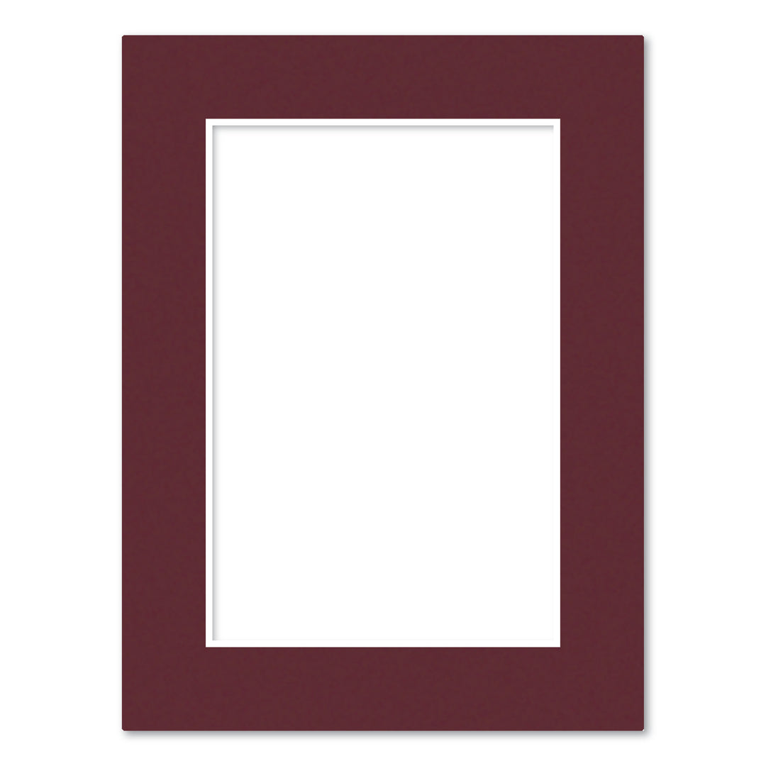 Burgundy Maroon Acid-Free Mat Board 6x8in (15.2x20.3cm) to suit 4x6in (10x15cm) image from our Mat Boards collection by Profile Products (Australia) Pty Ltd