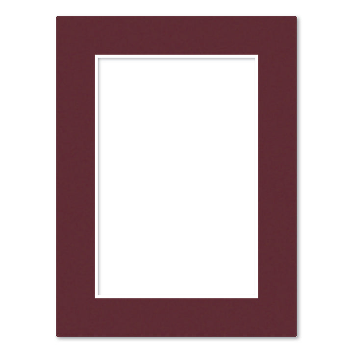 Burgundy Maroon Acid-Free Mat Board 6x8in (15.2x20.3cm) to suit 4x6in (10x15cm) image from our Mat Boards collection by Profile Products (Australia) Pty Ltd