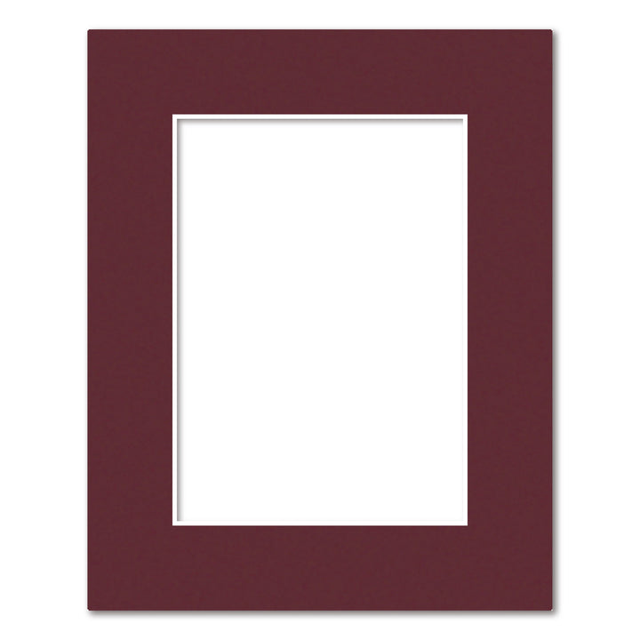 Burgundy Maroon Acid-Free Mat Board 8x10in (20.3x25.4cm) to suit 5x7in (13x18cm) image from our Mat Boards collection by Profile Products (Australia) Pty Ltd