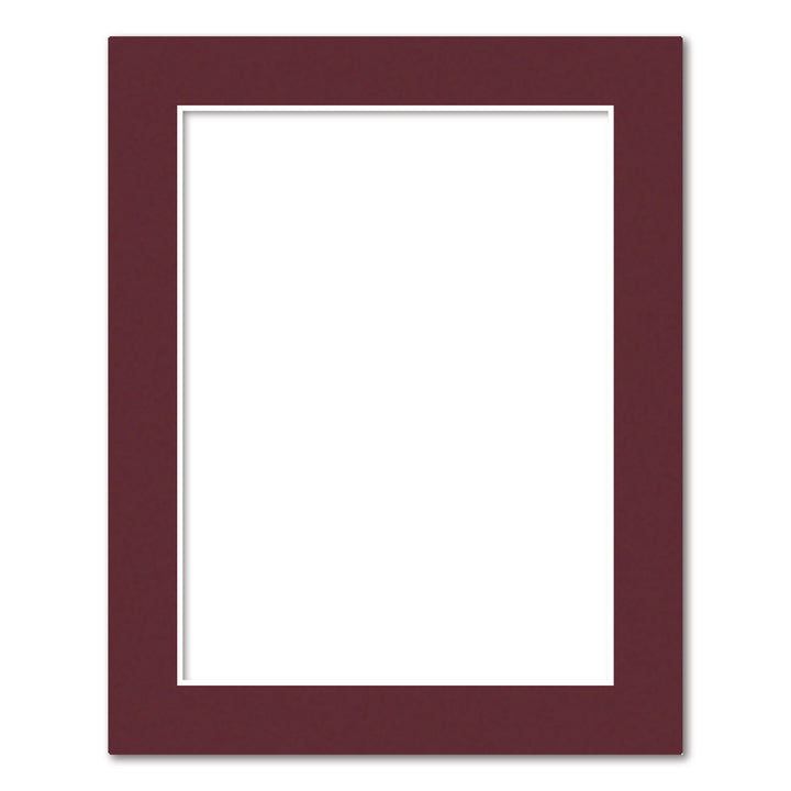 Burgundy Maroon Acid-Free Mat Board 8x10in (20.3x25.4cm) to suit 6x8in (15x20cm) image from our Mat Boards collection by Profile Products (Australia) Pty Ltd