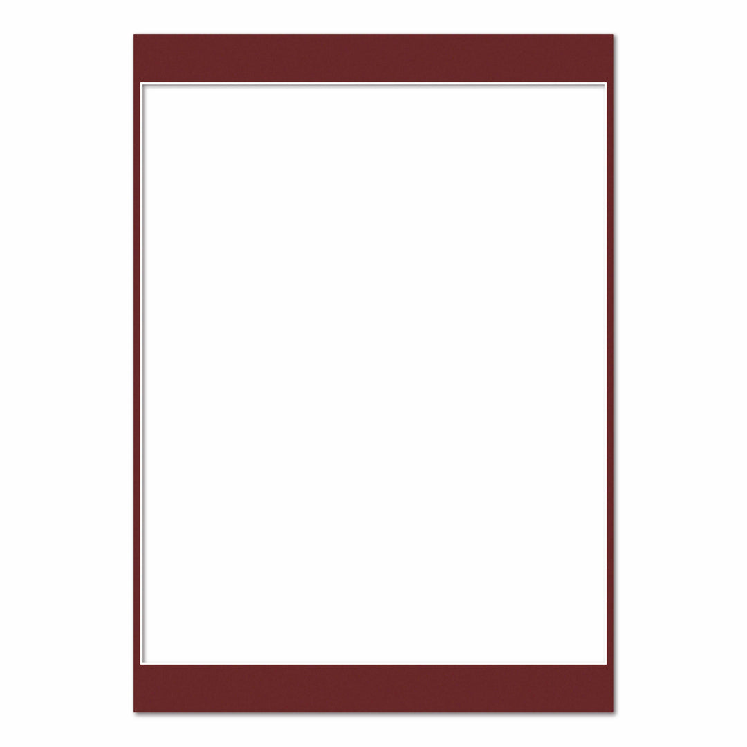 Burgundy Maroon Acid-Free Mat Board A2 (42x59.4cm) to suit 16x20in (40.6x50.8cm) image from our Mat Boards collection by Profile Products (Australia) Pty Ltd