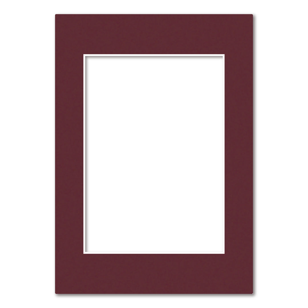 Burgundy Maroon Acid-Free Mat Board A4 (21x29.7cm) to suit A5 (15x21cm) image from our Mat Boards collection by Profile Products (Australia) Pty Ltd