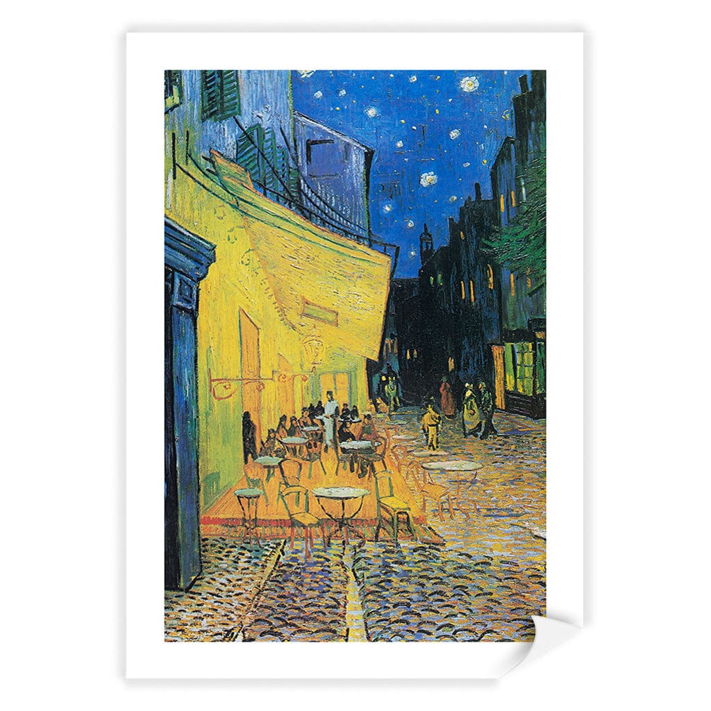 Cafe Terrace at Night - Vincent van Gogh Art Print A4 (21 x 29.7cm) / Print Only / White Border from our Australian Made Framed Wall Art, Prints & Posters collection by Profile Products (Australia) Pty Ltd