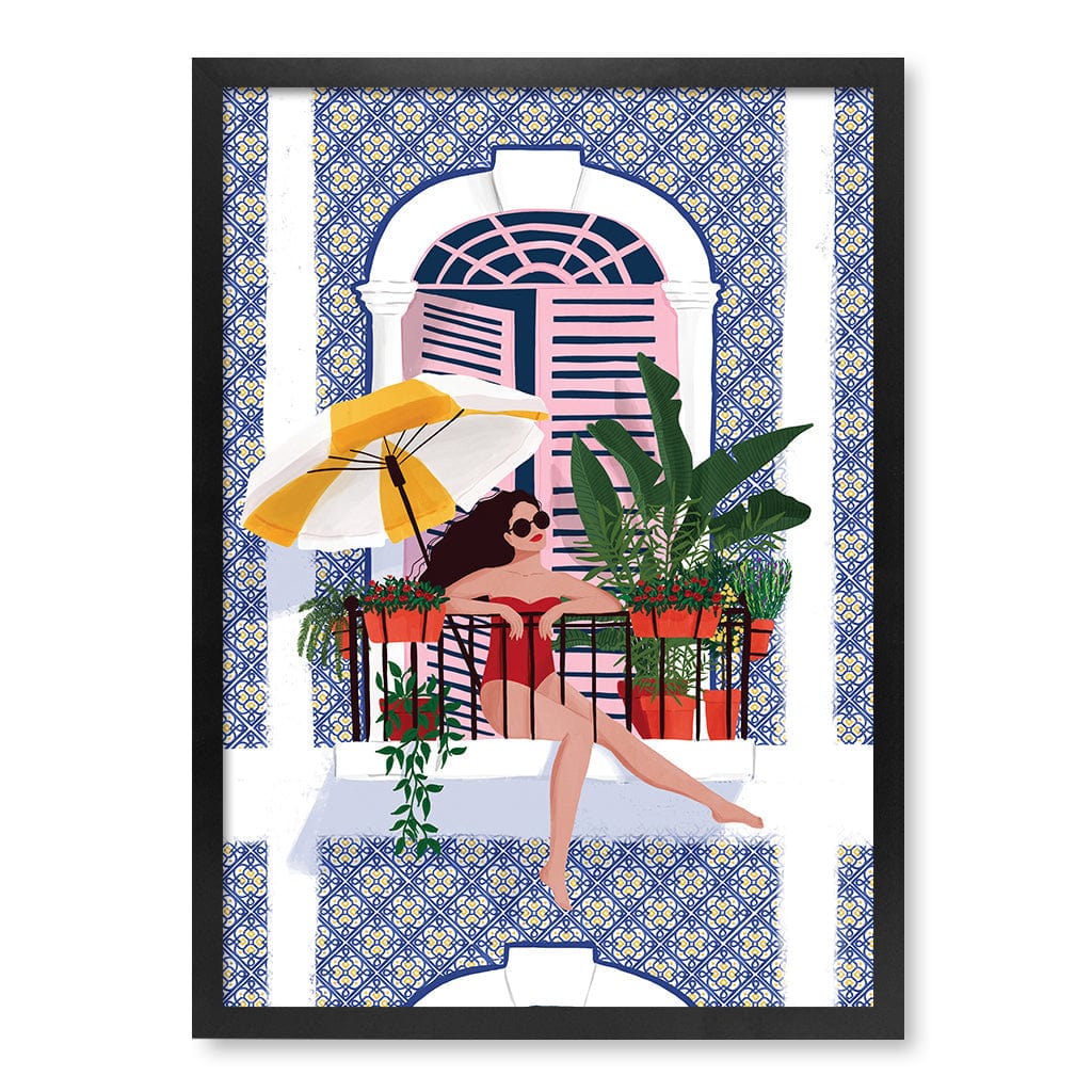 Catching The Sun Modern Wall Art Print A4 (21 x 29.7cm) / Matte Black Frame / No Border from our Australian Made Framed Wall Art, Prints & Posters collection by Profile Products (Australia) Pty Ltd