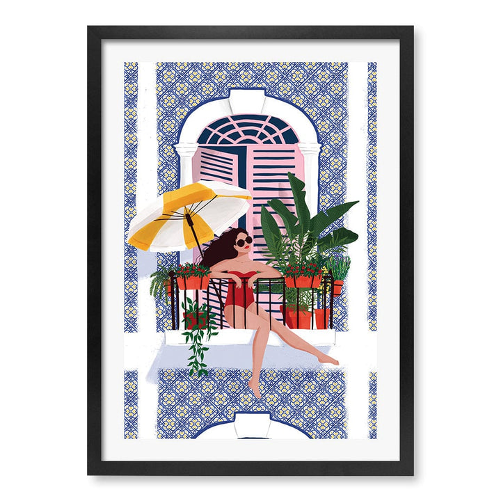 Catching The Sun Modern Wall Art Print A4 (21 x 29.7cm) / Matte Black Frame / White Border from our Australian Made Framed Wall Art, Prints & Posters collection by Profile Products (Australia) Pty Ltd