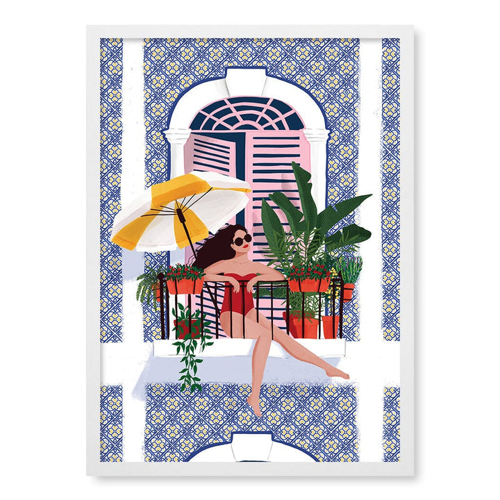 Catching The Sun Modern Wall Art Print A4 (21 x 29.7cm) / Matte White Frame / No Border from our Australian Made Framed Wall Art, Prints & Posters collection by Profile Products (Australia) Pty Ltd