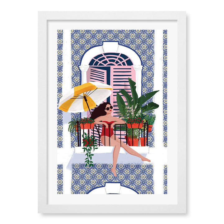 Catching The Sun Wall Art Print A3 (29.7 x 42cm) / Matte White Frame / White Border from our Australian Made Wall Art collection by Profile Australia