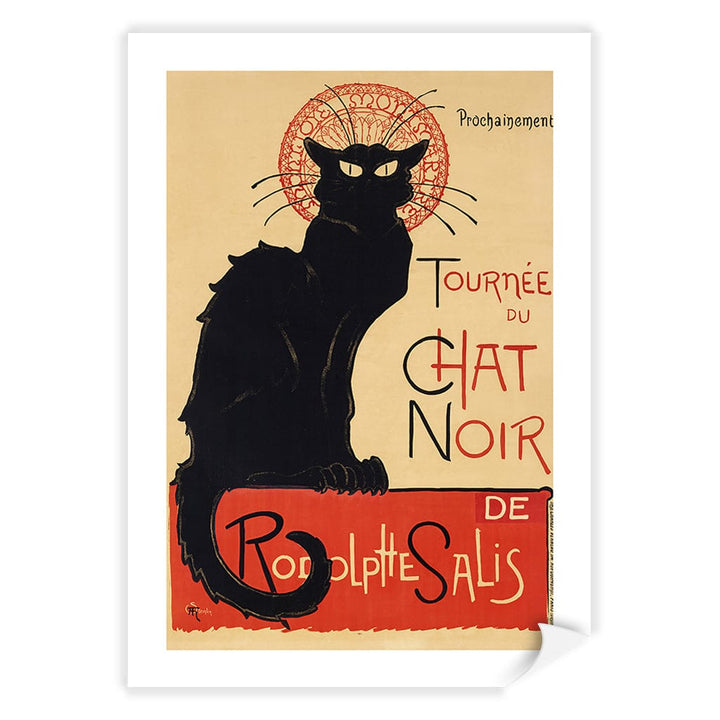 Chat Noir Art Print A4 (21 x 29.7cm) / Print Only / White Border from our Australian Made Framed Wall Art, Prints & Posters collection by Profile Products (Australia) Pty Ltd