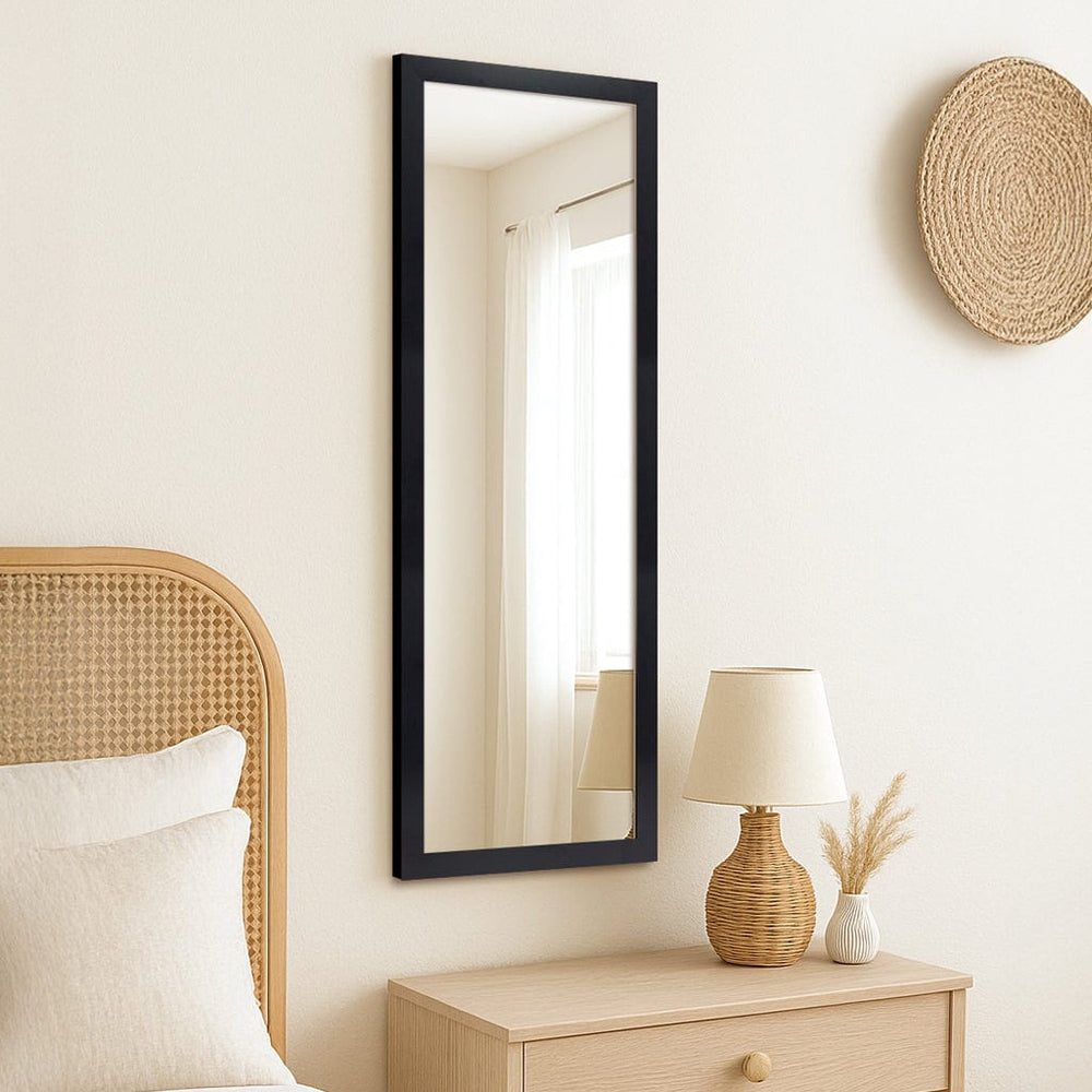 Classic Black Framed Mirror – 12x36 Inch Slim Wall Mirror from our Australian Made Picture Frames collection by Profile Products (Australia) Pty Ltd