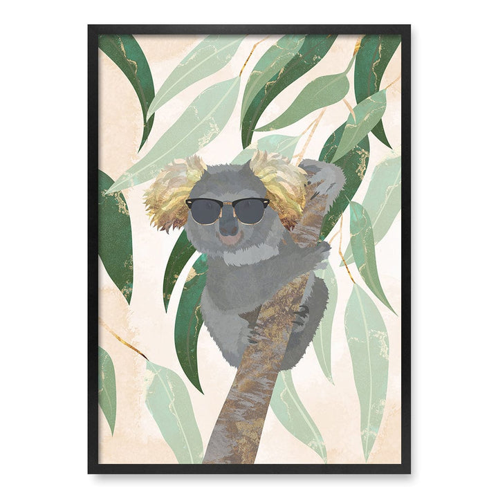 Cool Koala Kids Wall Art Print A1 (59.4 x 84.1cm) / Matte Black Frame / No Border from our Australian Made Framed Wall Art, Prints & Posters collection by Profile Products (Australia) Pty Ltd